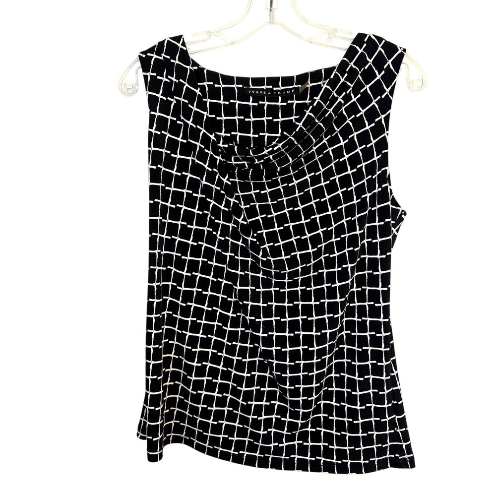 Ivanka Trump Medium Women's Black Top Shirt Blouse Misses Size 8 10 M